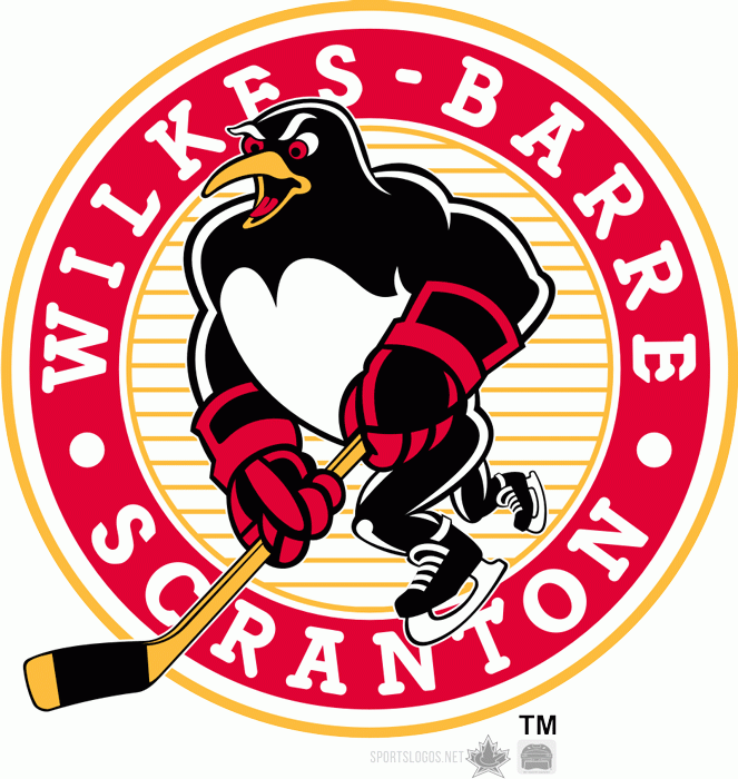 Wilkes-Barre Scranton Penguins 1999 00-2003 04 Primary Logo iron on heat transfer